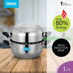 Onix OCP SS Choodarapetty | 1 L |  Stainless Steel Steamer