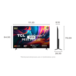 TCL 50P635 Pro | 50 inch | 4K Ultra HD LED Android TV with Google Assistant