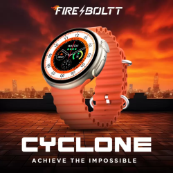 Fire-Boltt Cyclone Smartwatch | 1.6'' | Orange Strap