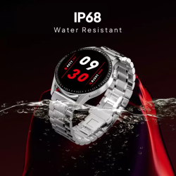 Fire-Boltt Ultimate Stainless Steel Luxury Smartwatch | Bluetooth Calling | Silver Metal | BSW158