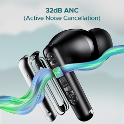 boAt  Airdopes 141 ANC TWS Earbuds with 32 dB ANC | IPX5 | Gunmetal Black