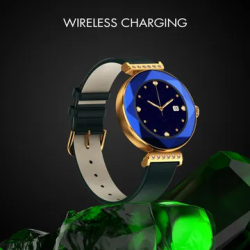 FIRE-BOLTT Emerald Smartwatch with Bluetooth Calling | HD Display | IP68 Water Resistant | Blue Strap