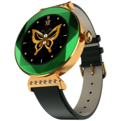 FIRE-BOLTT Emerald Smartwatch with Bluetooth Calling | HD Display | IP68 Water Resistant | Green Strap