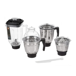 Usha Trienergy Plus Mixer Grinder | 800 W | 4 Jar | Black