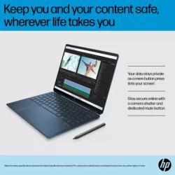 HP | OLED Eyesafe Intel Evo | Intel Core i7 | 13th Gen 1355U | 16 GB | 1 TB SSD | ef2033TU | Nocturne Blue | Thin and Light Laptop