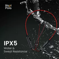 Hapi Pola FLEXIPRO Wireless stereo headset | 8Hrs playtime Neckband | Bluetooth Headset