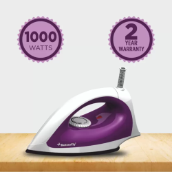 Butterfly Aries Dry Iron | 1000 W | Purple