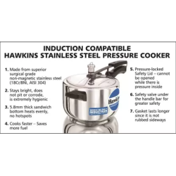 Hawkins 4 L | Induction Pressure Cooker | Stainless Steel