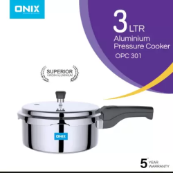 Onix OPC 301 | 3 L | Induction Bottom Pressure Cooker | Stainless Steel