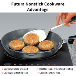 Hawkins Futura Non Stick Frying Pan | INF22 | 22 cm | Black