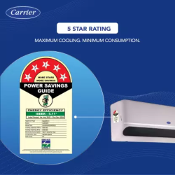 CARRIER 6-in-1 FLEXICOOL | 5 STAR R32 CARRIER |  I/D-18K INDUS DX | SPLIT INVERTER AC