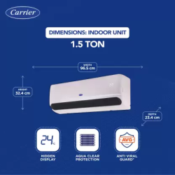 CARRIER 6-in-1 FLEXICOOL | 5 STAR R32 CARRIER |  I/D-18K INDUS DX | SPLIT INVERTER AC