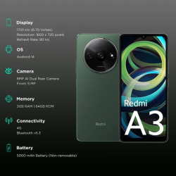 Redmi A3 | 3GB | 64GB | Olive Green