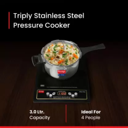 Prestige Svachh Triply | 3 L | Induction Bottom Pressure Cooker