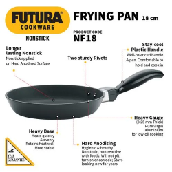 Hawkins Futura Non-Stick Aluminium Frying Pan | 18 cm 3.25 mm | NF18