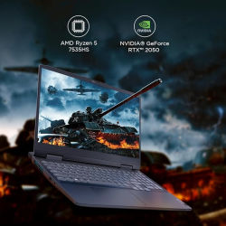 Lenovo IdeaPad Gaming 3 AMD Ryzen 5 7535HS 15.6" (39.62cm) FHD IPS 120Hz Gaming Laptop | 16GB/512GB SSD/Win 11/NVIDIA RTX 2050 4GB/Alexa/3 Month Game Pass/Onyx Grey/2.32Kg