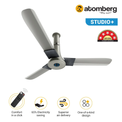 Atomberg Studio + Ceiling Fan | 1200mm | 5 star | Sand Grey