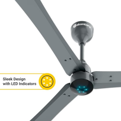 Atomberg Renesa + Ceiling Fan | 1200 mm | BLDC Ceiling Fan with Remote Control & LED Indicators | Sand Grey