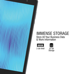 iBall iTAB BizniZ Mini | 32 GB 20.32 cm (8 inch) with Wi-Fi+4G Tablet | Coal Black