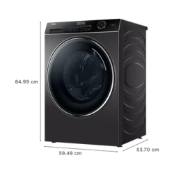 Haier | HW90-DM14959CS8U1|  9 kg | Fully Automatic Front Load Washing Machine |Dark Jade Silver