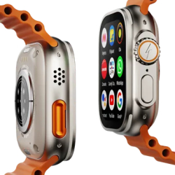 FIRE-BOLTT Oracle Wi-Fi+4G SIM Android OS Wristphone | 49mm Display | In Built GPS | Orange Horizon Strap