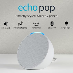 AMAZON ECHO POP | WHITE