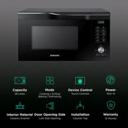 Samsung Convection Microwave Oven | 28 L | MC28A6036QK/TL