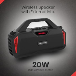 PORTRONICS | POR 1310 | 20W PORTABLE WIRELESS BT SPEAKER | RED