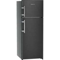 LIEBHERR Double Door Refrigerator | 269 Litres  | 2 Star | Central Power Cooling | Black Steel | TCLbsB 2711