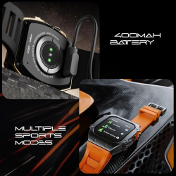 Fire-Boltt Asphalt Smart Watch | Gun Metal Orange | BSW176