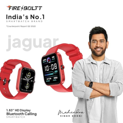 Fire-Boltt Jaguar Smart Watch | 1.83 inch | HD Display |  Advanced Bluetooth Calling |  27 Sports Modes | RED | BSW068