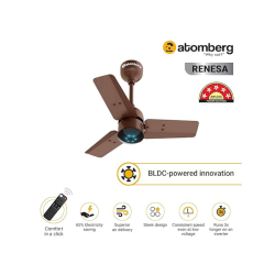 atomberg Renesa 600mm | BLDC | Remote | 5 star  | High Air  | LED | Matte Brown