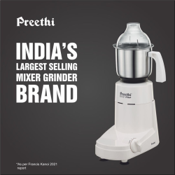 Preethi Eco Plus  Mixer Grinder | MG 138 | 110V | 550 Watt