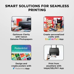 Canon Pixma | G3730 Multi Function Wi-Fi Ink Tank Printer Small Ink Bottles Mobile Cloud Printing | Black