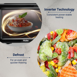 Haier 19 L Solo Microwave Oven | Black | HIL1901MBPB