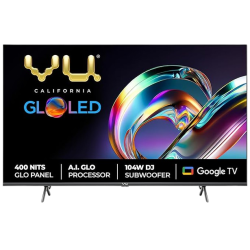 Vu GloLED Google TV | 43 inch | Ultra HD 4K | 84W DJ Subwoofer