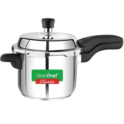 GREENCHEF CLASSIC 2 IN 1 | COMBI WITH SINGLE LID SS(3+2L) | PRESSURE COOKER