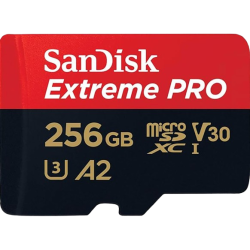 SanDisk Extreme Pro microSDXC UHS I Memory Card | 256 GB | 200 MB/s