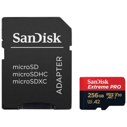 SanDisk Extreme Pro microSDXC UHS I Memory Card | 256 GB | 200 MB/s