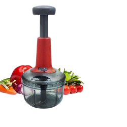 Blueberrys 650ml Food Chopper Manual Hand-Press Vegetable Chopper