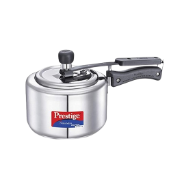 Prestige Svachh Nakshatra  Alpha Pressure Cooker | 2L | Stainless Steel | Deep Lid for Spillage Control | Silver | 20244