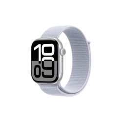 Apple Watch Series 10 | GPS | 42mm | Silver Aluminium with Blue Cloud Sport Loop | Blue Cloud Strap | MWWD3HN/A