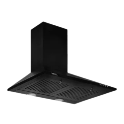 hindware Myra 60cm | 1000m3 hr | Ducted Auto Clean Wall Mounted Chimney with Push Button Control | Black