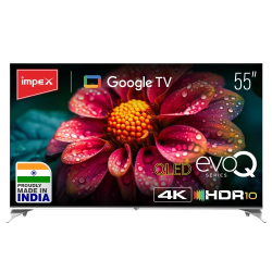 Impex evoQ 4K UHD Smart LED TV | 55 Inch | 16 GB | Black | 55S4QLC2