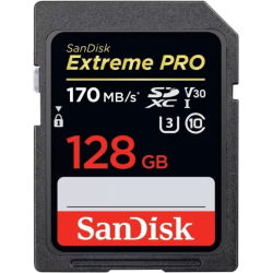 SanDisk Extreme PRO 128 GB | 170 MB/s | Memory Card