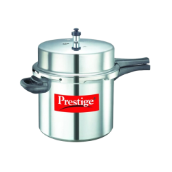 Prestige Popular Virgin Valve Pressure Cooker | Aluminium Precision Welght | 12 L | Silver | 10033