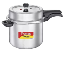 Prestige Deluxe Alpha Svachh Induction Bottom Pressure Cooker | 10 L | Stainless Steel | 20254