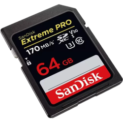 SanDisk Extreme Pro 64 GB | 170 MB/s | Memory Card