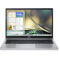 Acer Acer Aspire 3 | A315-510P | Full HD Display Laptop | 15 Intel Core i3 N305 | 8 GB/ 512 GB SSD/Windows 11 Home/MS Office | Pure Silver