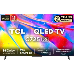 TCL C725 QLED Ultra HD 4K Smart Android TV | 55C725 | 139 cm | 55 inch